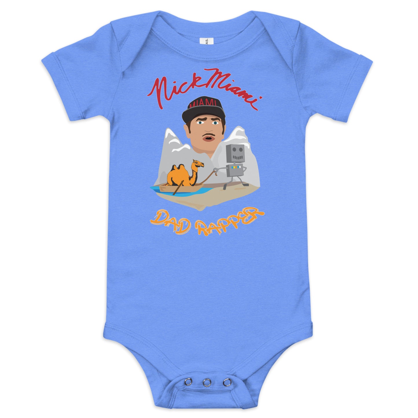 Dad Rapper Baby short sleeve onesie