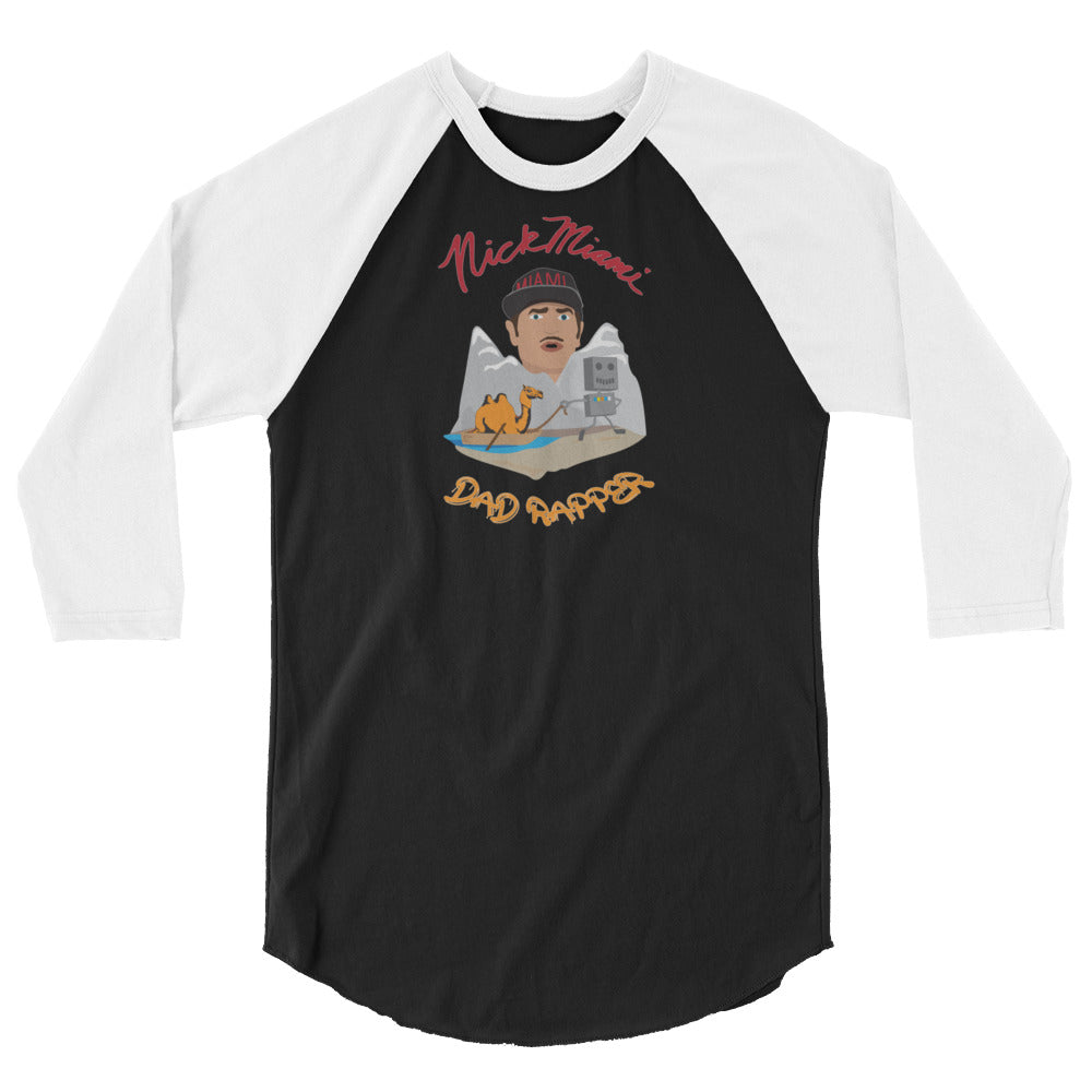 Dad Rapper 3/4 sleeve raglan shirt