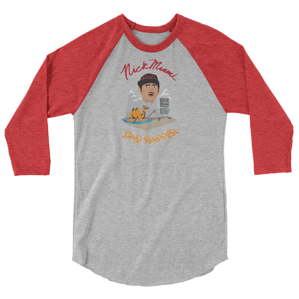 Dad Rapper 3/4 sleeve raglan shirt