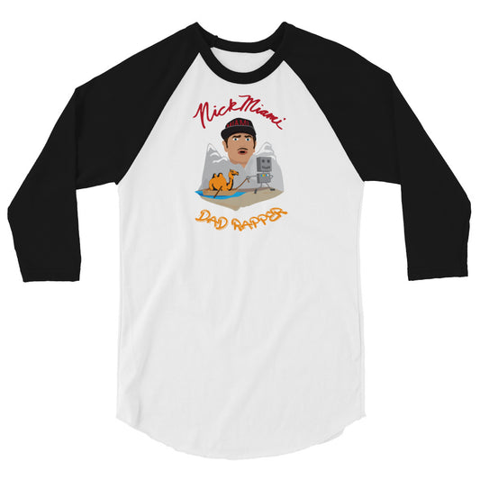 Dad Rapper 3/4 sleeve raglan shirt