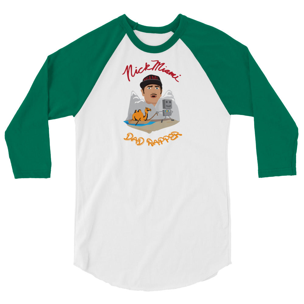 Dad Rapper 3/4 sleeve raglan shirt